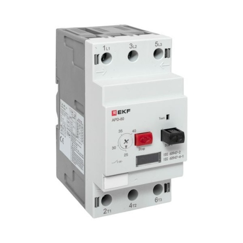 Выключатель автоматический для защиты двигателя АПД-80 25-40А EKF apd80-me-40 фото 5