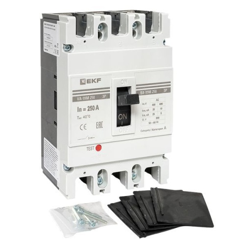 Выключатель автоматический 3п 250/250А 35кА ВА-99М PROxima EKF mccb99-250-250m фото 2