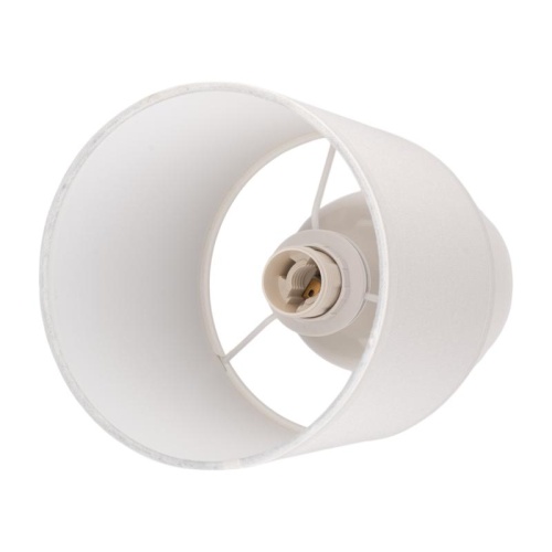 Светильник настольный JH2-02-wh E14 IP20 130х130х255мм керамика; ткань; PVC-пластик бел. JazzWay 5062313 фото 4