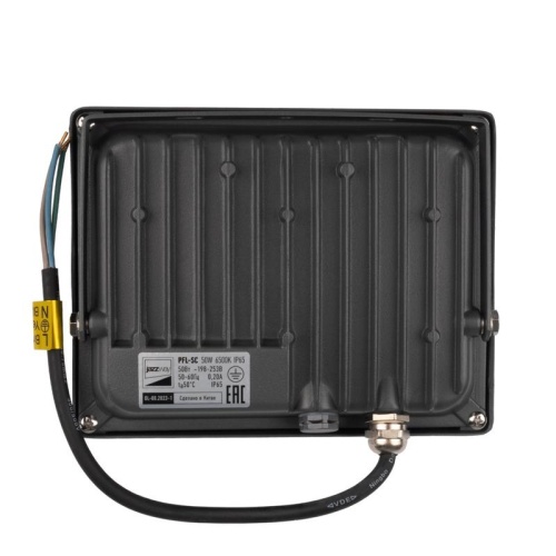 Прожектор светодиодный PFL-SC 50Вт 6500К IP65 190-260В ДО закален. матов. стекло JazzWay 5001435 фото 3