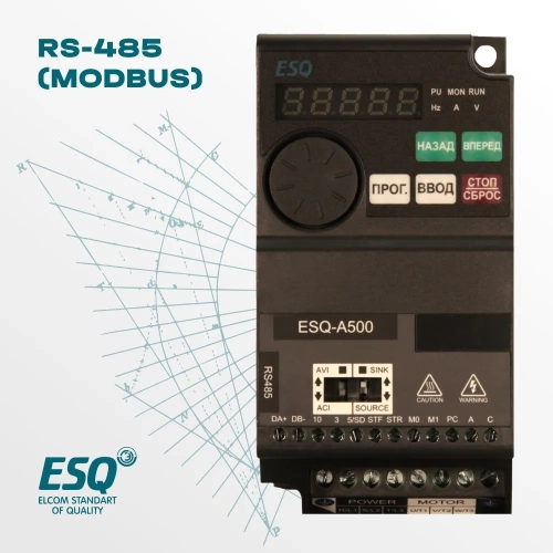 Частотный преобразователь ESQ-A500-021-2.2K 2.2кВт 200-240В фото 3