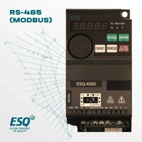 Частотный преобразователь ESQ-A500-043-2.2K 2.2кВт 380-480В фото 3
