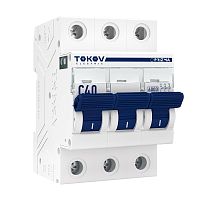 Выключатель автоматический модульный 3п C 40А 6кА PRIZMA TOKOV ELECTRIC TKE-PZ60-MCBI-3-40-C