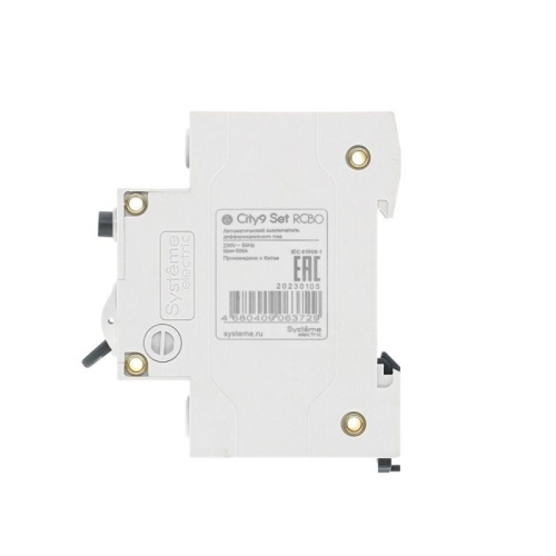 Выключатель автоматический дифференциального тока 2п (1P+N) C 10А 10мА тип A 4.5кА City9 Set 230В SE C9D51610 фото 4