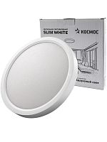 Светильник светодиодный SLIM WHITE 24Вт 6500К IP40 1660лм 230В 230х25мм КОСМОС KSlim24w_W6500K
