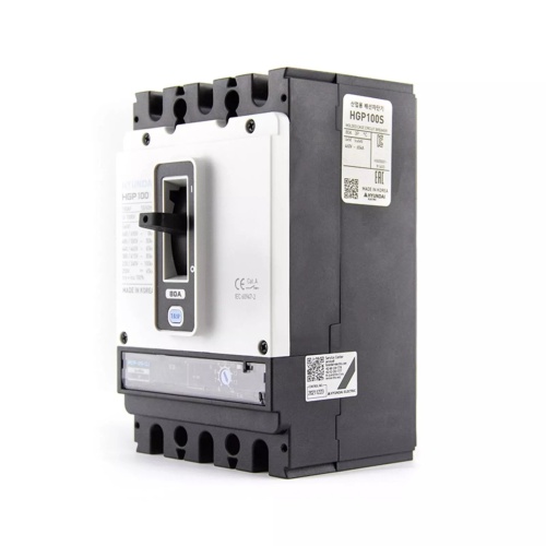 Автоматический выключатель HGP100H-G 3PT4S0000C 00080F 56-80А ток к.з. 100 kА АС380/415В фото 6