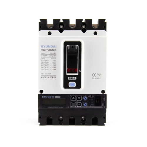 Автоматический выключатель HGP250S-G3PMPS0000C 00125 125А ток к.з. 85кА АС380/415В тип G