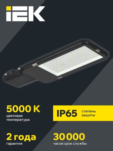 Светильник светодиодный ДКУ 1013-100Д 5000К IP65 уличный консольный IEK LDKU1-1013-100-5000-K03 фото 2