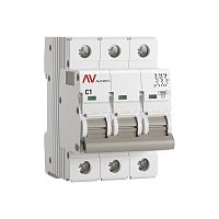 Выключатель автоматический модульный 3п C 1А 10кА AV-10 AVERES EKF mcb10-3-01C-av