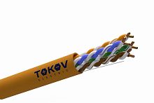 Кабель витая пара U/UTP 4х2х24AWG(0.48мм) кат.5E нг(А)-HF (LSZH) indoor Fluke tested 305м (м) TOKOV ELECTRIC TKE-C10-U/UTP-42-5E-305-LSZH
