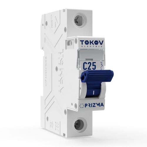 Выключатель автоматический модульный 1п C 25А 4.5кА PRIZMA TOKOV ELECTRIC TKE-PZ45-MCBI-1-25-C фото 2