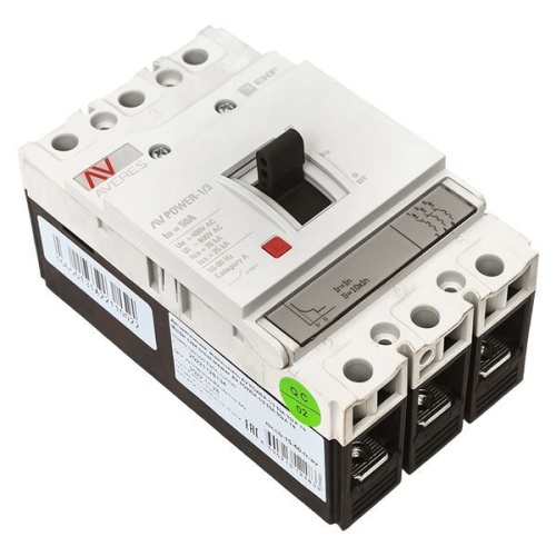 Выключатель автоматический 3п 50А 35кА AV POWER-1/3 TR AVERES EKF mccb-13-50-TR-av фото 2