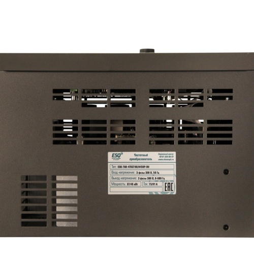 Частотный преобразователь ESQ-760-4T0370G/0450P-BU 37/45кВт, 380В фото 4
