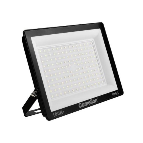 Прожектор светодиодный LFL-10004 C02 LED SMD 100Вт IP65 6500К 10000лм 230В 245х233.5Х31 черн. Camelion 16333 фото 3