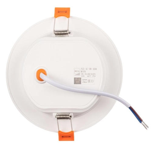 Светильник светодиодный PLED DL7 10Вт 6500К IP54 850лм WH встраив. бел. Pro JazzWay 5069046 фото 3
