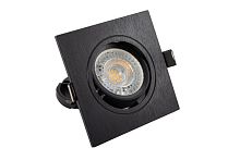 Светильник 10Вт GU5.3 IP20 LED встраив. пластик черн. DENKIRS 529037