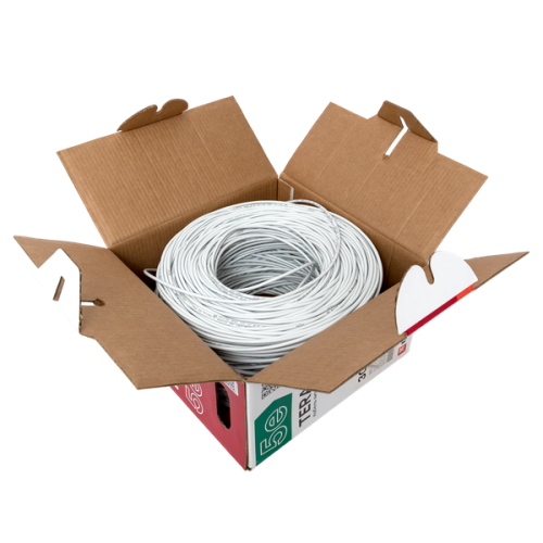 Кабель витая пара U/UTP кат.5E 4 пары solid PVC сер. TERACOM EKF TRC-5EUTP-04PVC-GY-IN3 фото 6